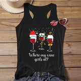 Women's Independence Day Printed Christmas Print Tank Top