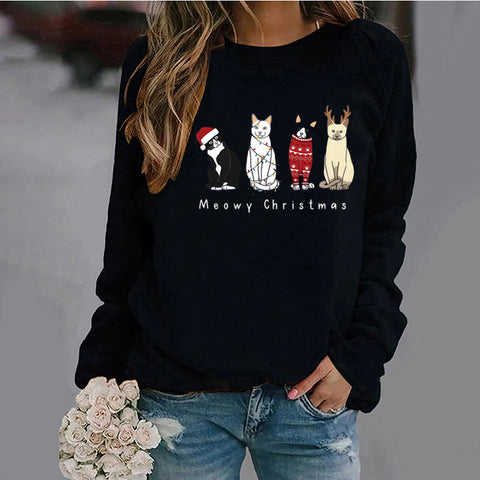 Women's Round Neck Sweatshirt New Arrival Christmas Foreign Trade